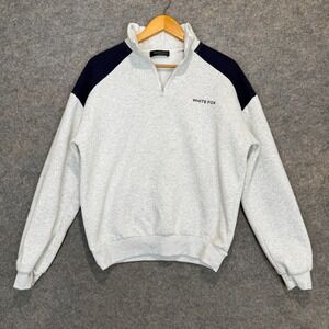 White Fox Hoodie Sweater Sweatshirt Adult XS/S Small Its a Bad Idea Gray Black